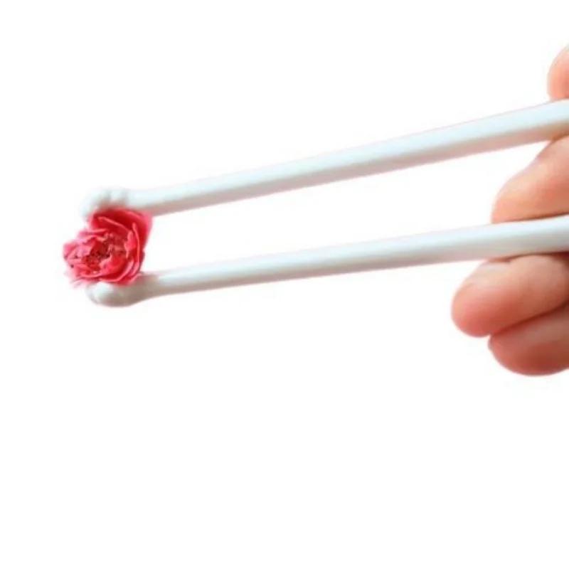 

1 Pair Cat Paw Chopsticks For Baby Kids Beginner Practical Chopstick Easy Use Learning Training Helper Dishe Dinner Kitchen Tool білий