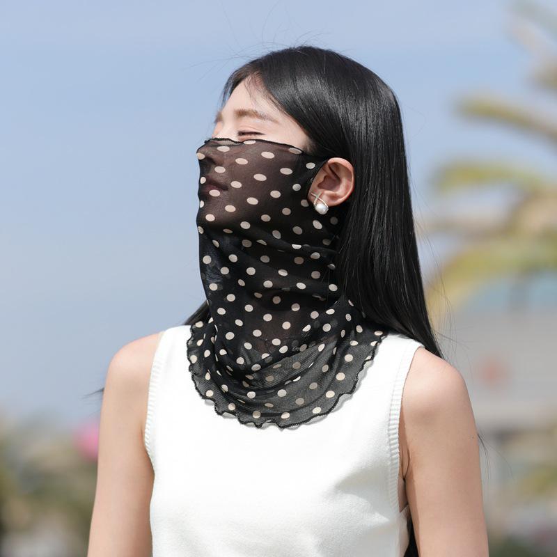 Ghette per il collo in rete di nylon: Maschera Facciale e Scaldacollo Leggeri e Versatili con Elastici per le Orecchie