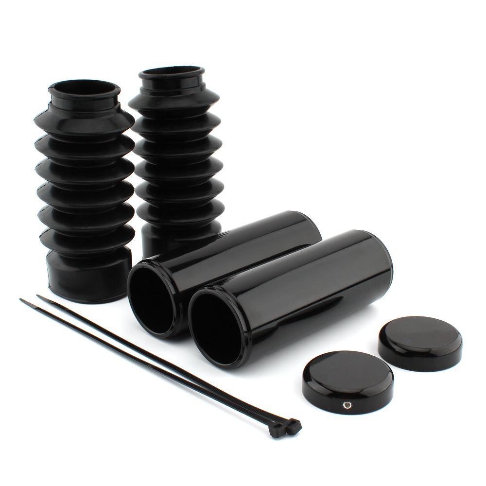 

Aluminum Blackened Harley Front Fork Shock Absorber Sleeves (6-Piece Set) for 883/1200x48 Models