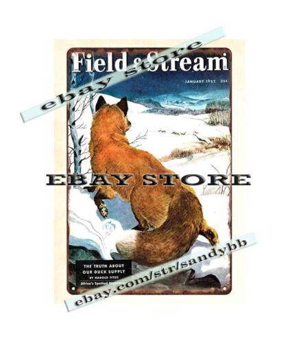 

1952 wildlifedecor hunting snow metal tin sign home decor items on saleAluminum 20x30cm（7.8x11.8inch）