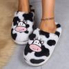 Shoes for Men Slippers Men Women Couples Autumn Winter Cute Animals Girls Warm Cartoon Milk Cow House Shoes Funny Shoes