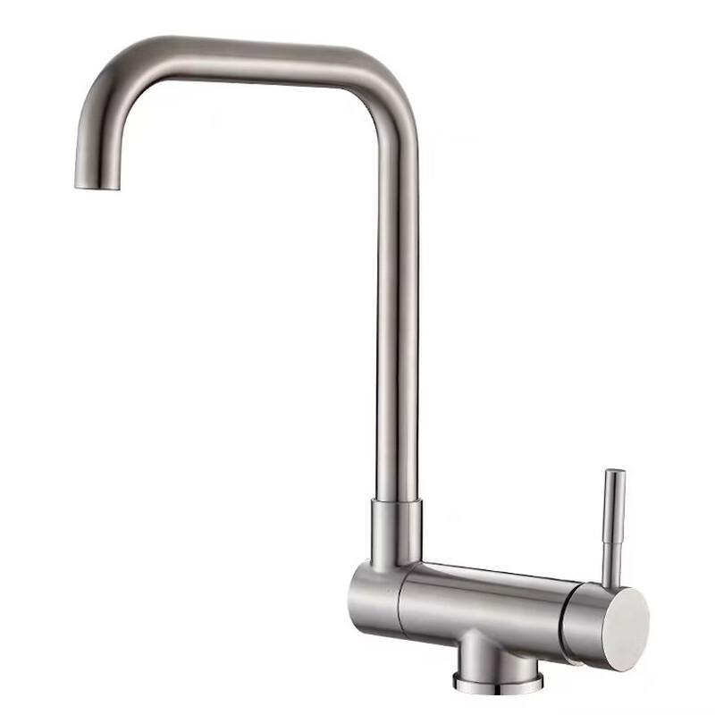 TLXT Stainless Steel Folding Rotatable Kitchen Faucet