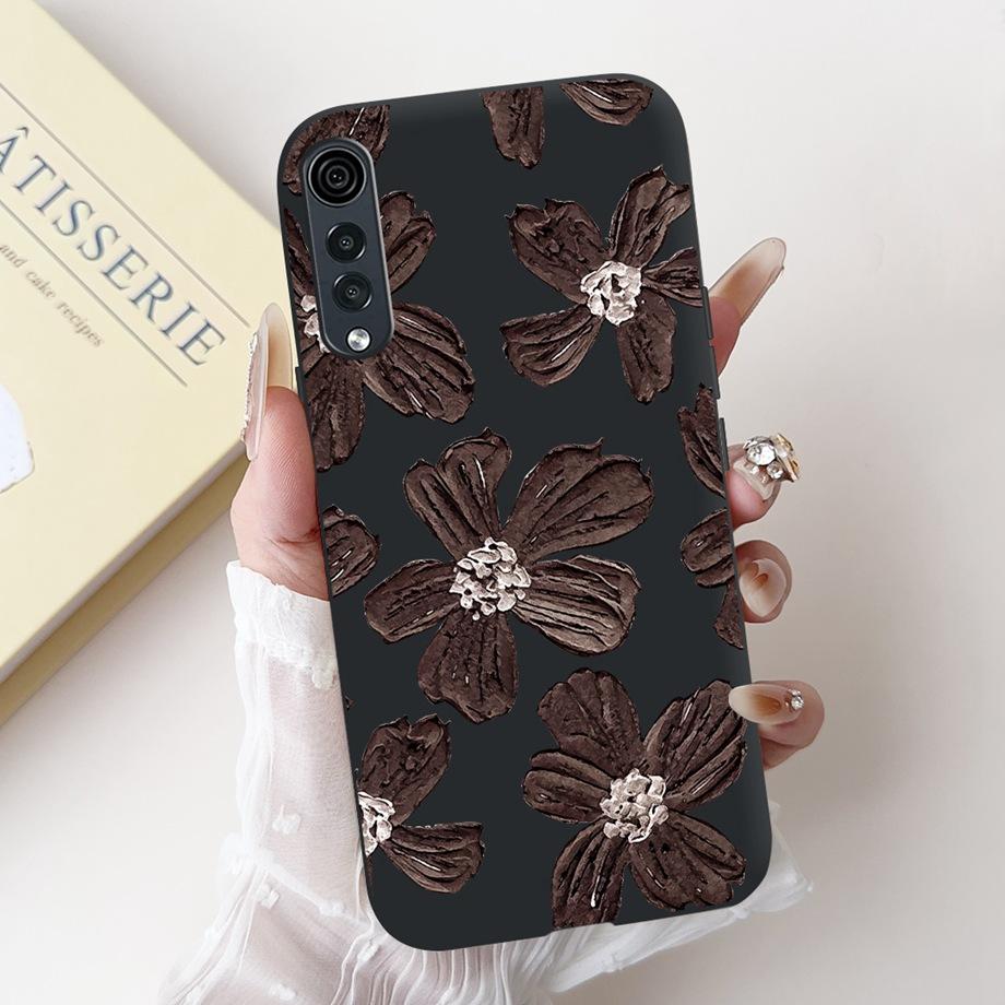 For LG Velvet 4G 5G UW Phone Case Velvet LM-G900 Back Cover Soft Matte Silicone Slim Fundas Lovely Panda Rabbit Flower Cartoon