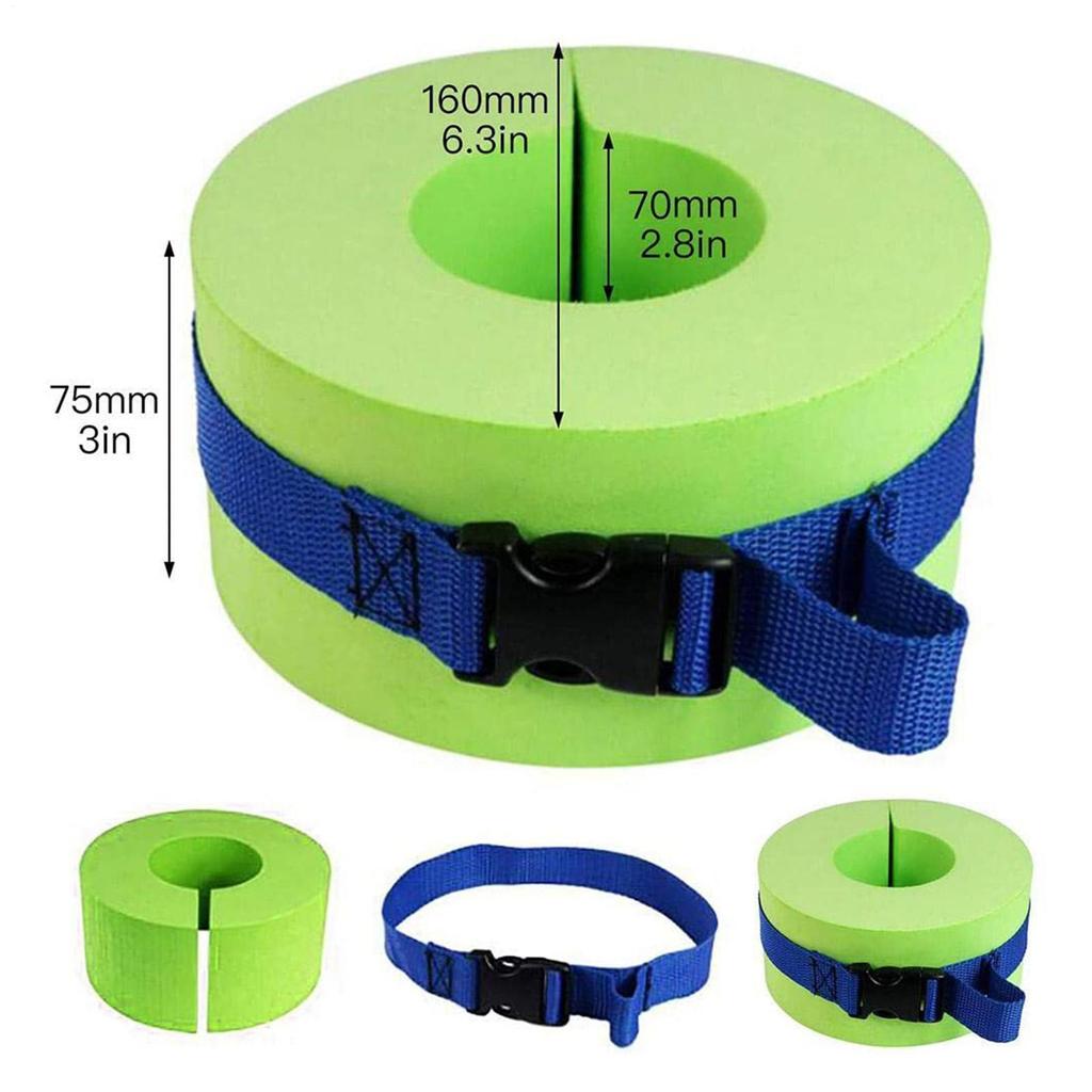 2pcs Foam Swimming Float Ring Water Aerobics Exercise Aquatic Cuff for Ankle Arm Premium EVA Aquatic Training tools