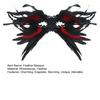 Feather Masquerade Masque for Women Gothic Half Face Masque for Venetian Cosplay