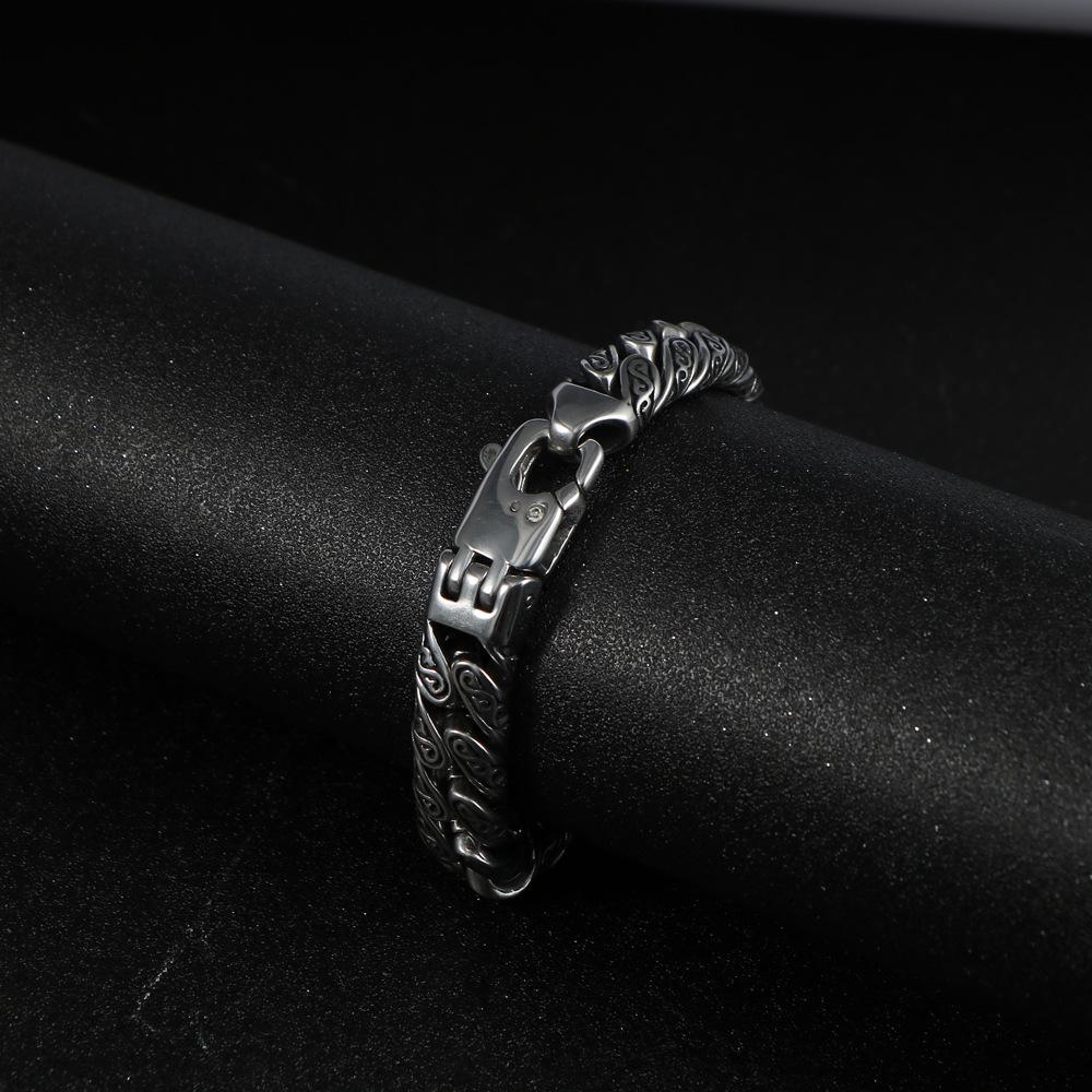 2026 European and American Snake Pattern Bracelet, Domineering Bracelet, Trendy Men's Fashion Bracelet