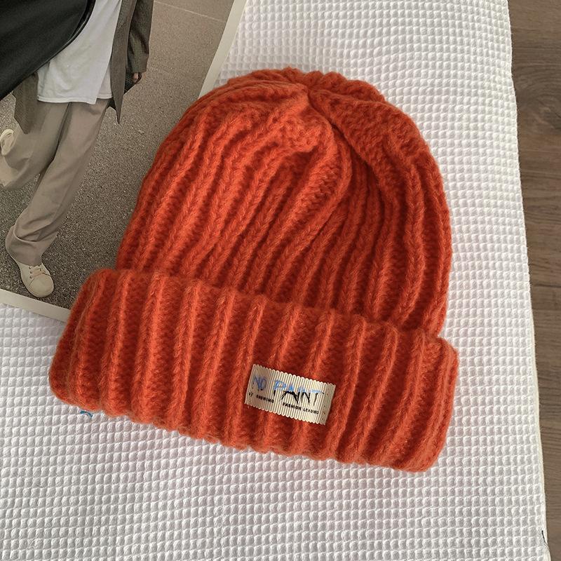 

Японский большой обхват головы, свободное круглое лицо, подходит для женщин с шерстяными шляпами для женщин с зимними теплыми лицами M（56-58cm）