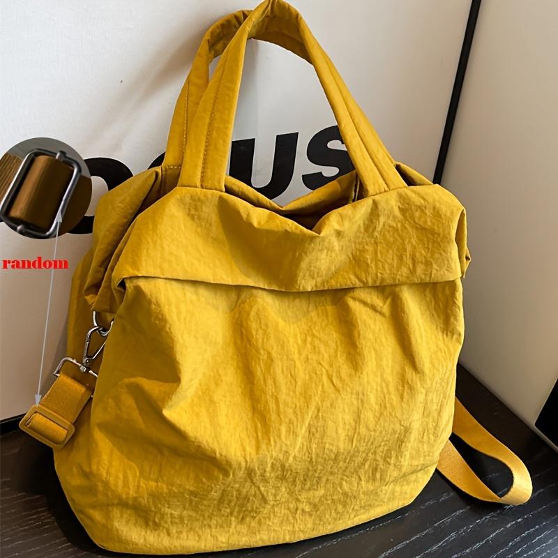 Women'S Stylish Casual Large-Capacity Nylon Shoulder Bag, Lightweight Crossbody Bag fShopping And Travel Handbag.