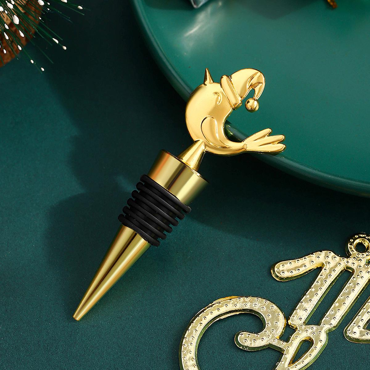 

Santa Claus Reindeer Wine Stopper - Food Grade, Christmas Gift, Wine Preservation Sealer