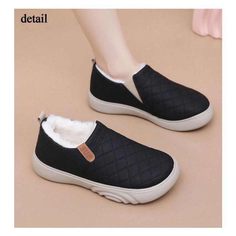 Winter Warm Short Bootie Slippers for Women Slip On House Shoes Outdoor Indoor Snow Booties Shoes Women's Comfortable Faux Fur Lining Ankle Boots