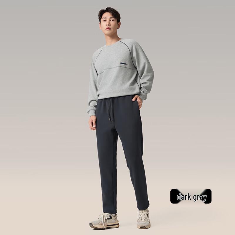 

Fengxun Unisex Casual Wool Blend Fleece Lined Drawstring Sweatpants 4XL