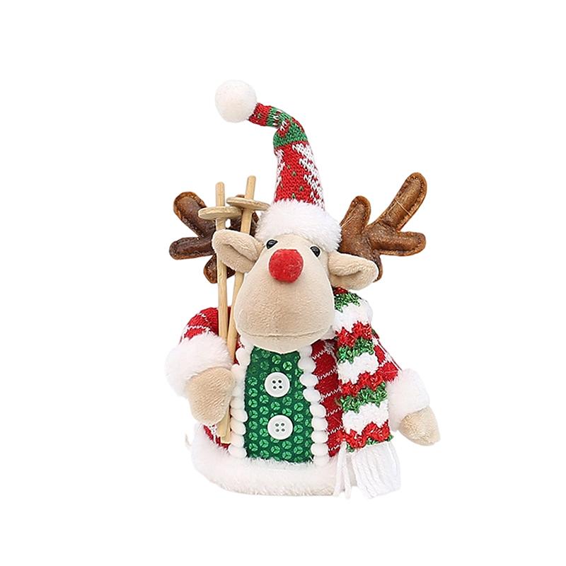 

Рождественское украшение, Рождественская фермерская многоярусная подставка-елка, Рождественский декор, Коллекционная фигурка - Домашнее настольное украшение в виде эльфа C