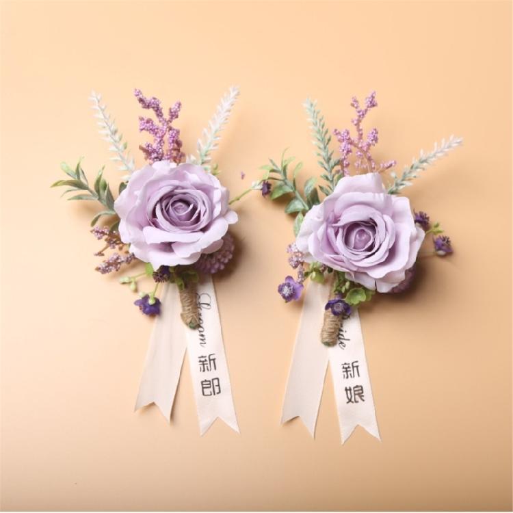 Unique Corsage Boutonnieres Artificial Flowers for Proms, Anniversaries, Ceremonies, Wedding Embellishments