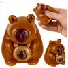 Capybara Squishy Set with Pompoms Anti-Stress Toy for Children