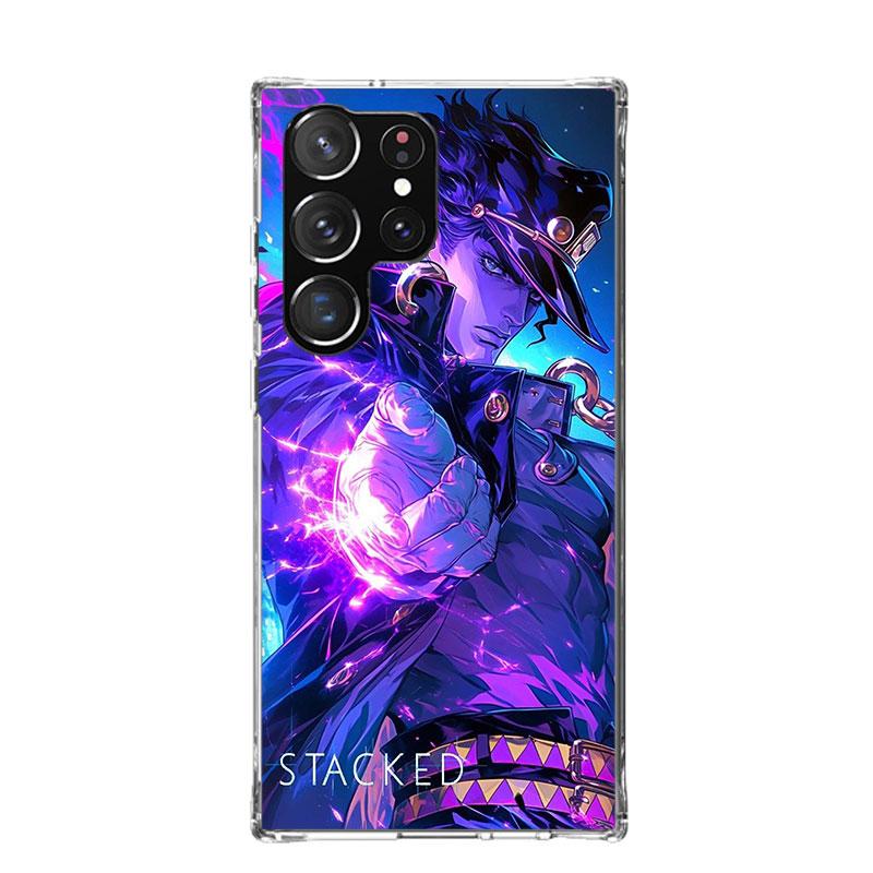JoJo's Bizarre Adventure Kujo Jotaro Phone Case For Samsung Galaxy S26 Ultra S23 S24 S25 Edge S20 FE S21 S22 Plus Soft Print She