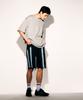 TONSIL Pigment Cutoff Short Sleeve T-Shirt Light Gray