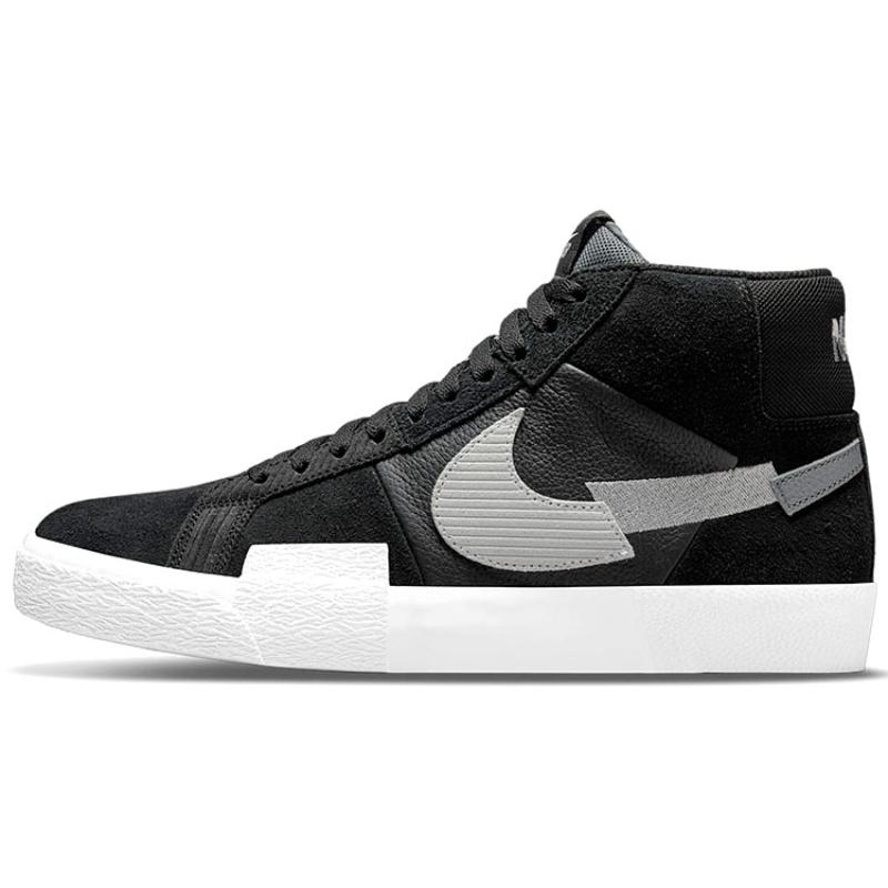 Nike Blazer Mid Mosaic Black Grey Sneakers Skateboard Shoes DA8854-001
