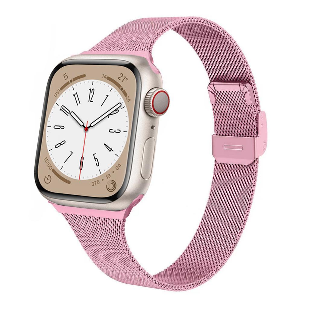 Silm Milanese Strap For Apple Watch Band 11 10 9 8 7 46mm 42mm 45mm 41mm Ultra 3/2 49mm Metal Bracelet iWatch 6 5 4 SE 44mm 40mm