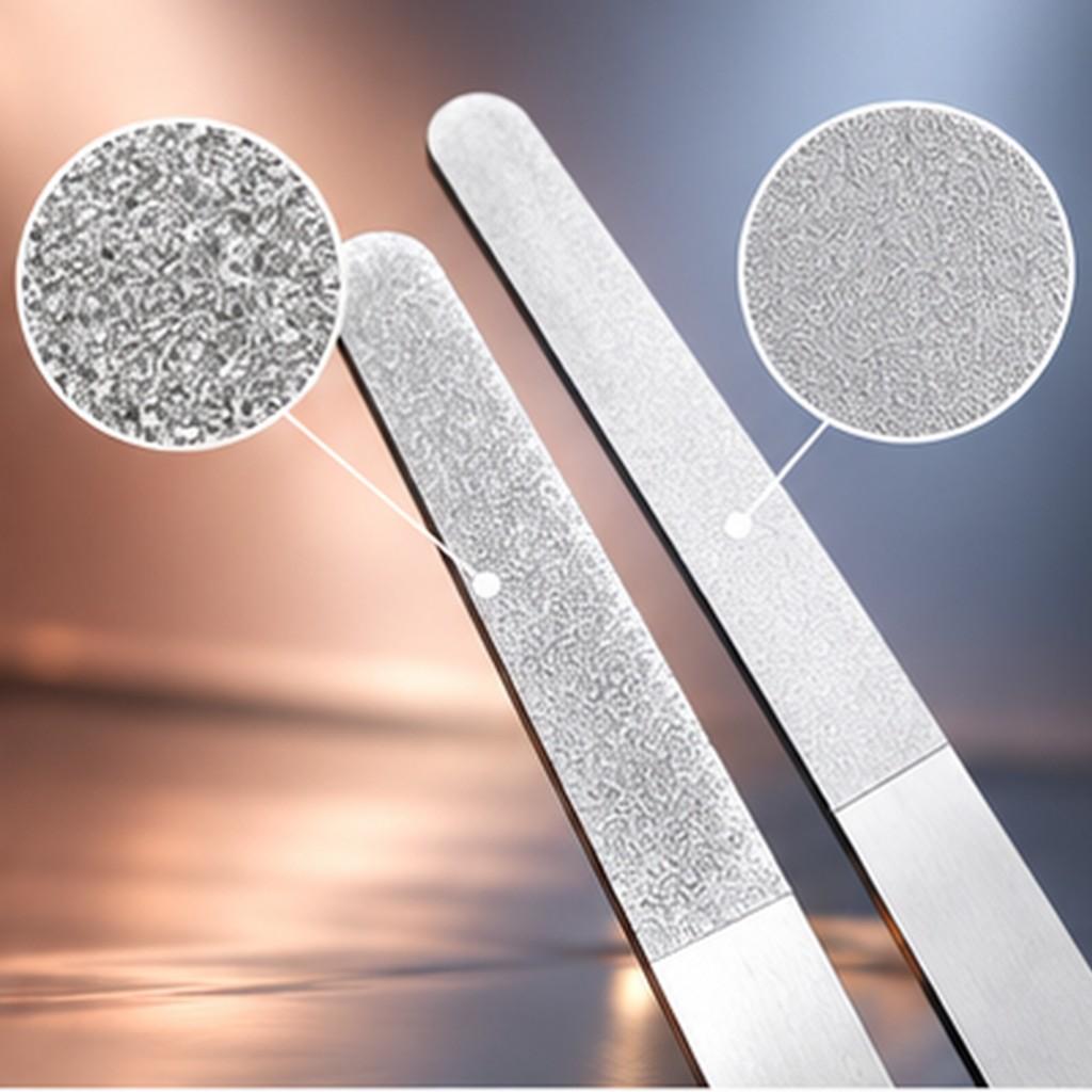8 " Stainless Steel Electroplated Double-sided Matte Nail File, Pedicure and Manicure Sanding Strip