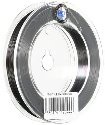 TAIYO VENDORS Harris Taiyo Wylon Wire, 100m, #38s, 12-inch, 31kg, 37 Strands, Black