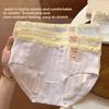 Female Spring and Autumn Sweet Bow Lovely Pure Cotton 10A Antibacterial Crotch Triangle Panties