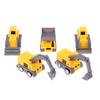 5Pcs/Set Educational Children'S Toy Building Blocks Engineering Vehicle Model Mini Cars Excavator Crane Dump Truck