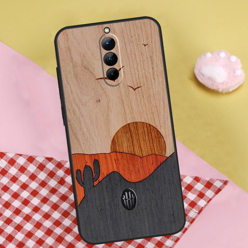Wolf Bike Butterfly Wood Case For ZTE Nubia Red Magic 10 Air 6S 7S 7 Pro RedMagic 10S 9S 8S 8 9 10 11 Pro Plus Cover