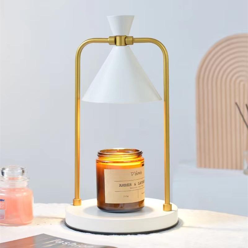 Crystal Candle Warmer Lamp Luxury Flameless Aromatherapy Light Elegant Home Decor for Living Room