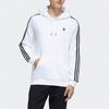 Adidas Neo Logo Color Block Striped Hooded Sports Academy Sweatshirt Men Sweatshirt White HD4672