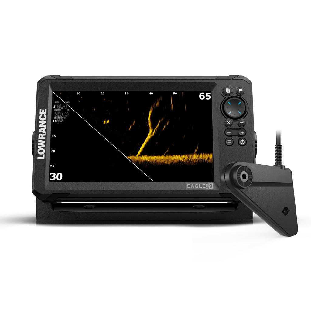 Lowrance Eagle 9 Live IPS Eagle US Inland Coverage of US Eye™ AMER, 9" Screen, Eye™ Transducer, C-MAP® Charts, 17,000+ Lakes.