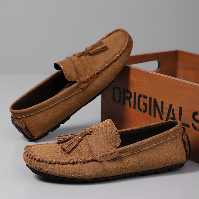 Red cloth revolutionary Doudou shoes men's new flannel lazy casual lazy cloth shoes