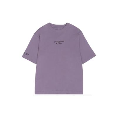X Lala & Ce Collaboration Letter Logo Embroidery Graphic American Vintage Crew Neck Pullover Short Sleeve T-Shirt Women Tops DV1388-588