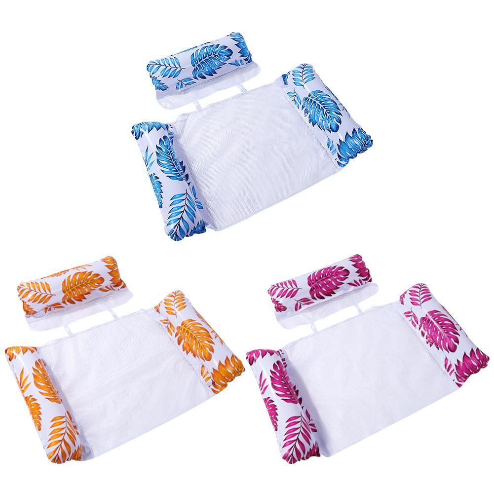 

2-in-1 Water Hammock Recliner Inflatable Floating Swimming Mattress Sea Swim Ring Swimming Pool Party Toy Recliner Swimming