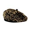 Women's Sequin Beret: Autumn Winter Trendy Street Style Painter's Hat - Versatile European & American Fashion Pumpkin Design.