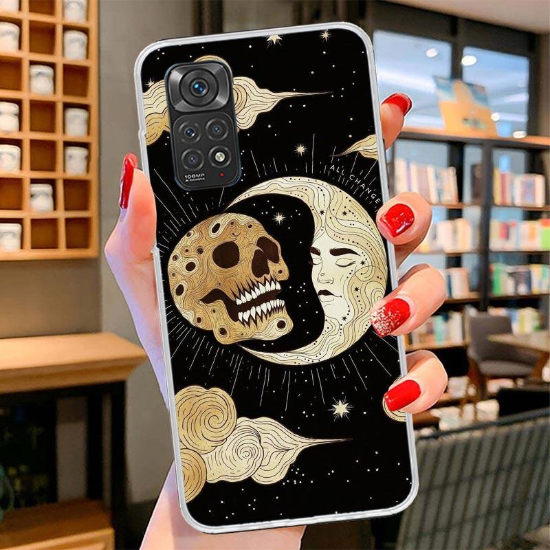 Funny Sun Moon Face Cover Phone Case For Xiaomi Redmi Note 15 14 13 12 11 10 Pro Plus 14S 12S 11S 11T 11E 10S Soft Fundas Shell