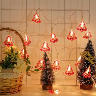 Hollow Christmas Bell & Snowman String Lights