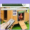 Solar Powered Remote Control Timed Chicken Coop Door With Waterproof Abs Material For Poultry Farming