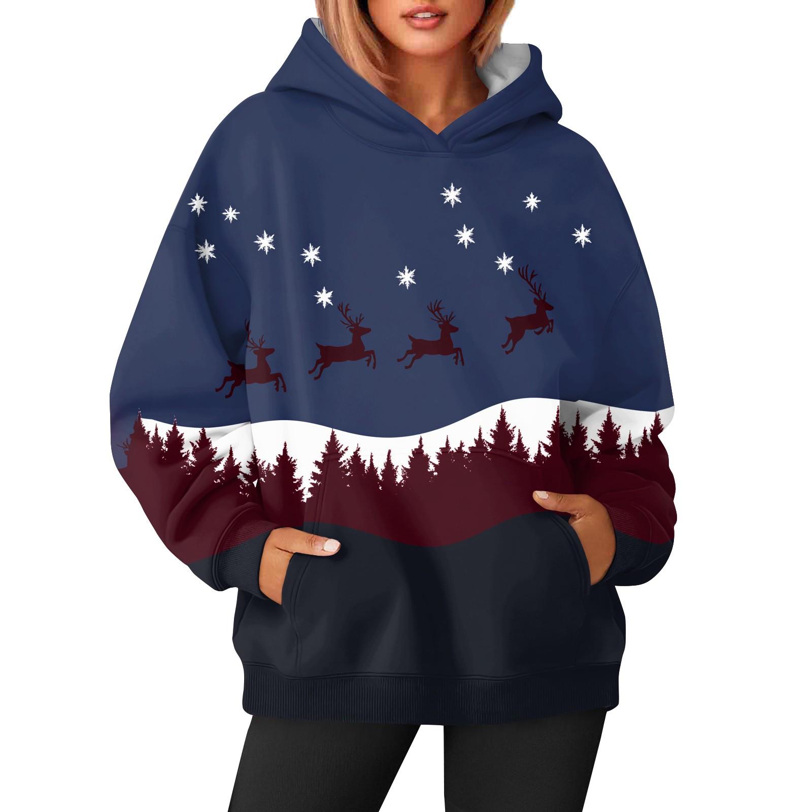 

Женская модная и повседневная толстовка с капюшоном и длинными рукавами с принтом L