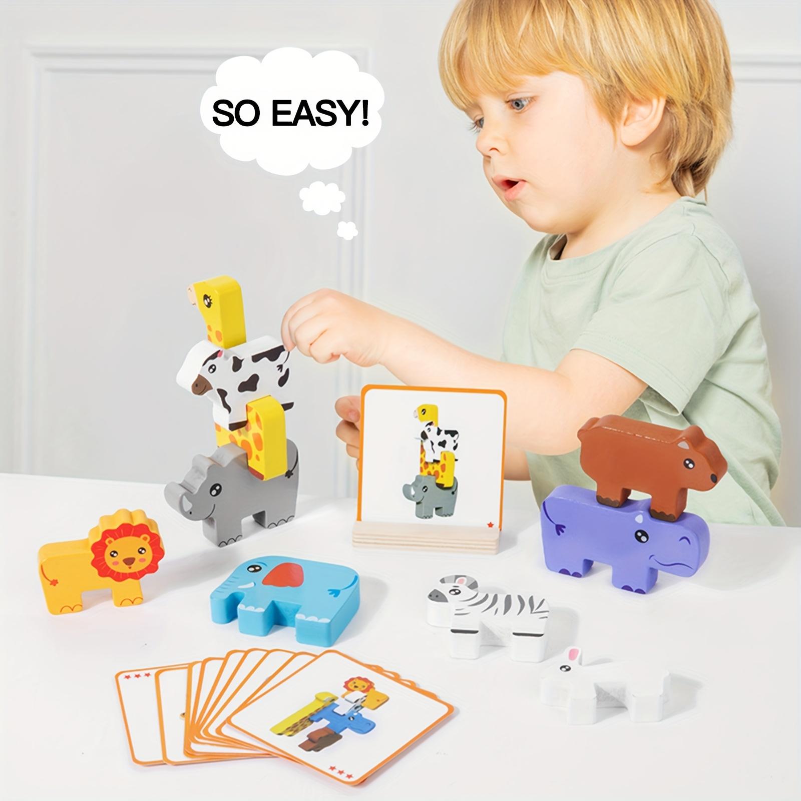 

Детские игрушки-пазлы, деревянные лесные животные, слоистая музыка One Size