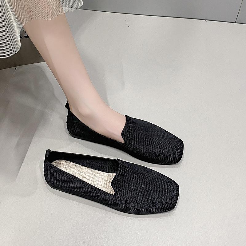 Summer new breathable mesh women's shoes casual and comfortable soft sole one-pedal women's shoes