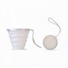 180Ml Portable Silicone Folding Water Cup Heat Resistant Foldable Mug With Lid For Outdoor Travel Drinking