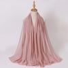 Ethnic Pearl Chiffon Hijab Scarf - Single Color, Long Style for Middle East & Africa