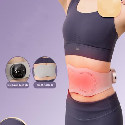 Ceinture Chauffante de Massage Vibratoire pour Douleurs Dorsales, Sangle Réglable, Masseur Dorsal avec 4 Niveaux de Chaleur et 7 Modes de Massage, Arrêt Automatique