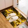 Glücklicher Fußball Neymar Reise Teppich Spiel Teppich, Fußmatte für Schlafzimmer Wohnzimmer Eingangsbereich Teppich, Wohnkultur Idee Geschenk für Weihnachten Geburtstag