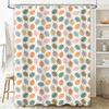 Dekorativer Badezimmer-Duschvorhang mit buntem Eichenblattmuster Polyestergewebe Wasserabweisend Heimdeko