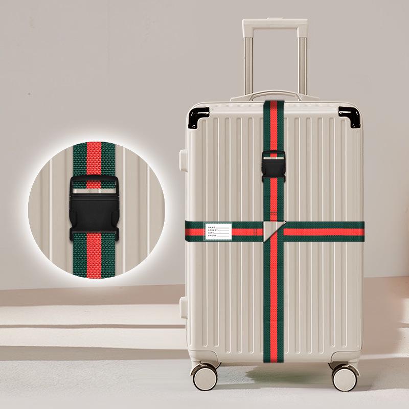 Luggage Strap: One-Word Cross Design, No Combination Lock