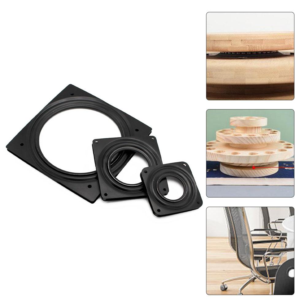 Plateau tournant noir creux pour bureau table pivotante