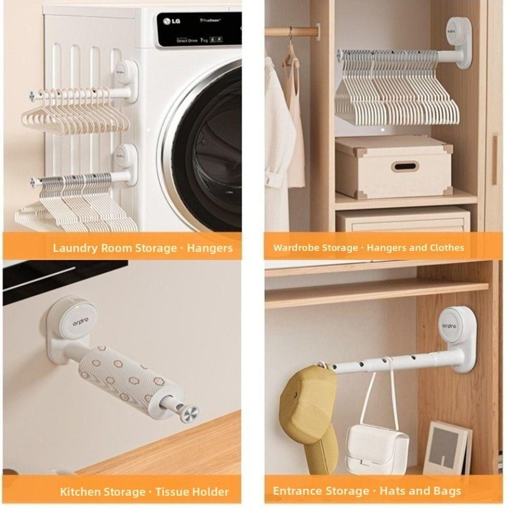 Adjustable Length Clothes Hanger Organizer Balcony Hanging Rack  for Travel