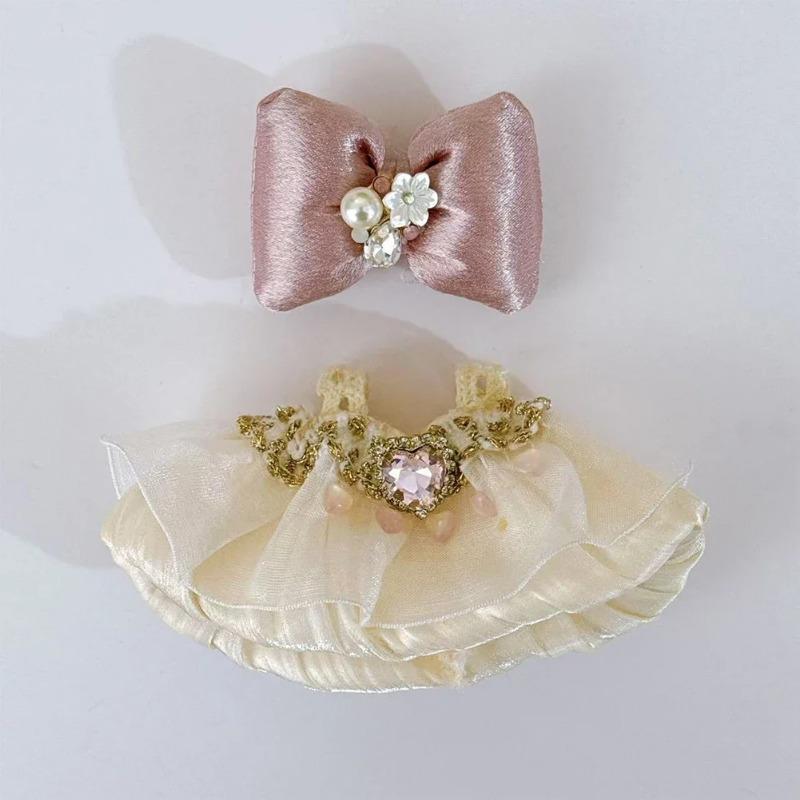 

17см Мини Плюшевая Кукла Одежда Наряд Аксессуары Для Корея Kpop Exo Labubu Идол V1 V2 Набор Платье на лямках Одежда Подарок