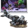 Craft Airplane Wreck Aquarium Ornament Miniature Desktop Knick-knack  Aquarium